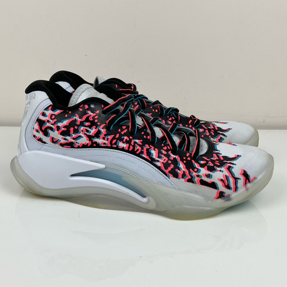 Air Jordan Kids Size 5Y Zion 3 NRG White Multicolor Athletic Basketball Shoes